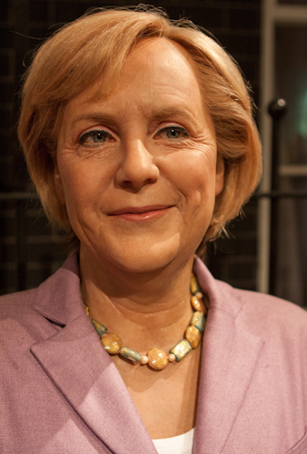 Angela Merkelová, nemecká kancelárka (múzeum Madame Tussauds v Londýne)